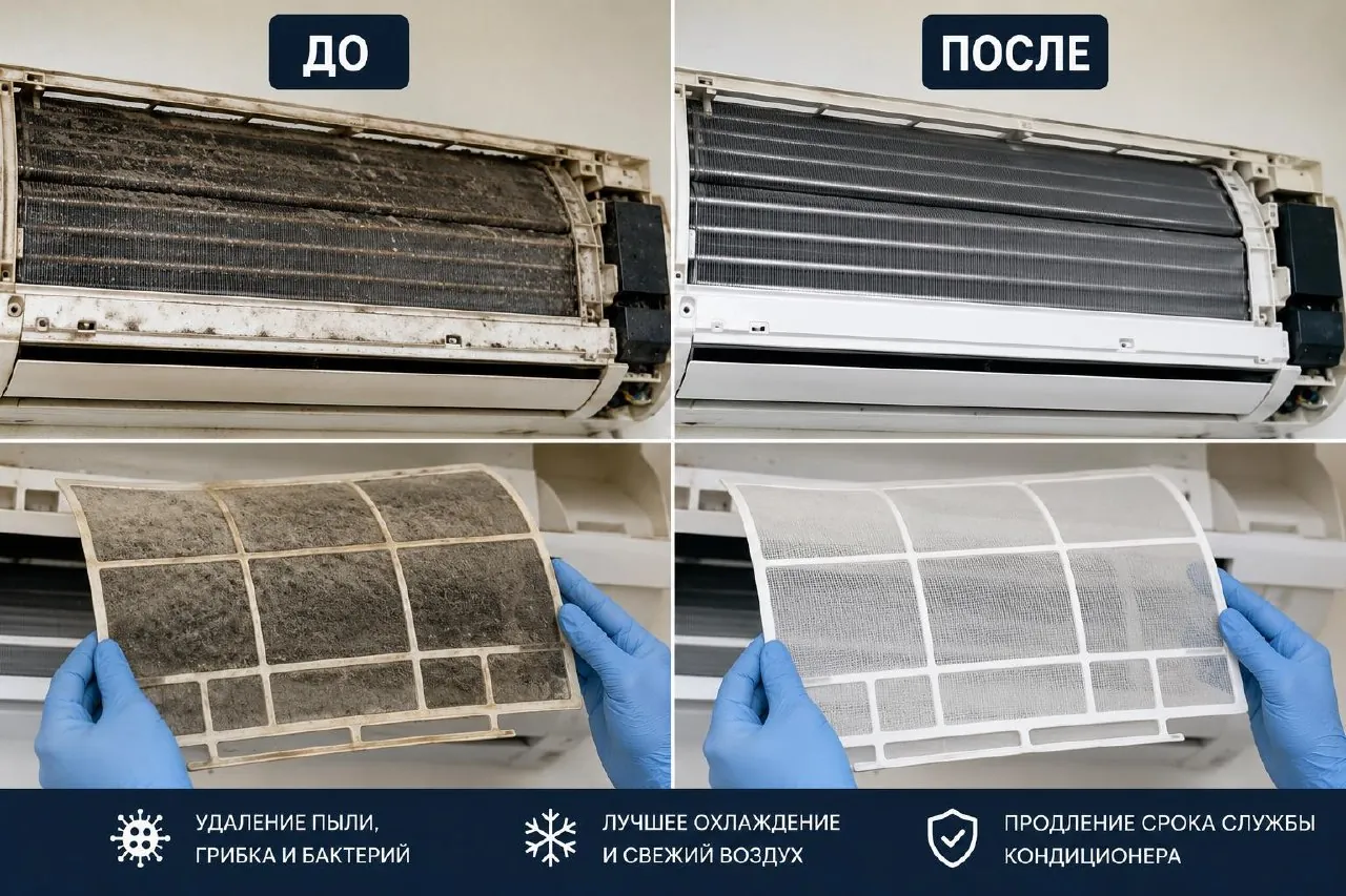 Чистка кондиционеров Нови-Сад 1