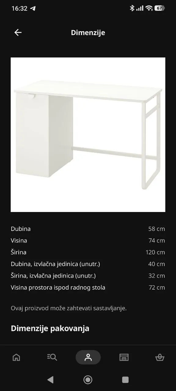 Стул и стол IKEA Örfjäll Lärande Нови-Сад 1