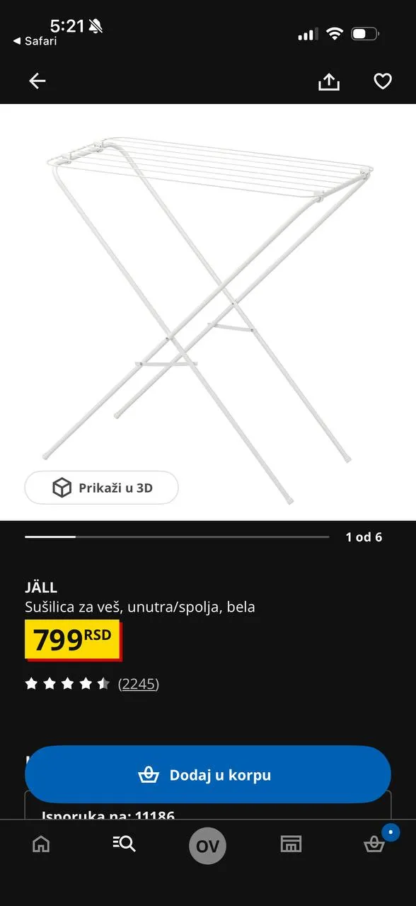 Сушилка для вещей икея - 400 динар 1