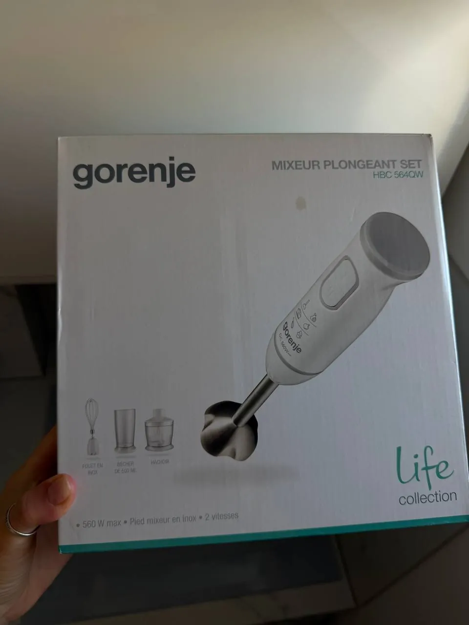Погружной блендер Gorenje HBC564QW 560 Вт (Белград) 1
