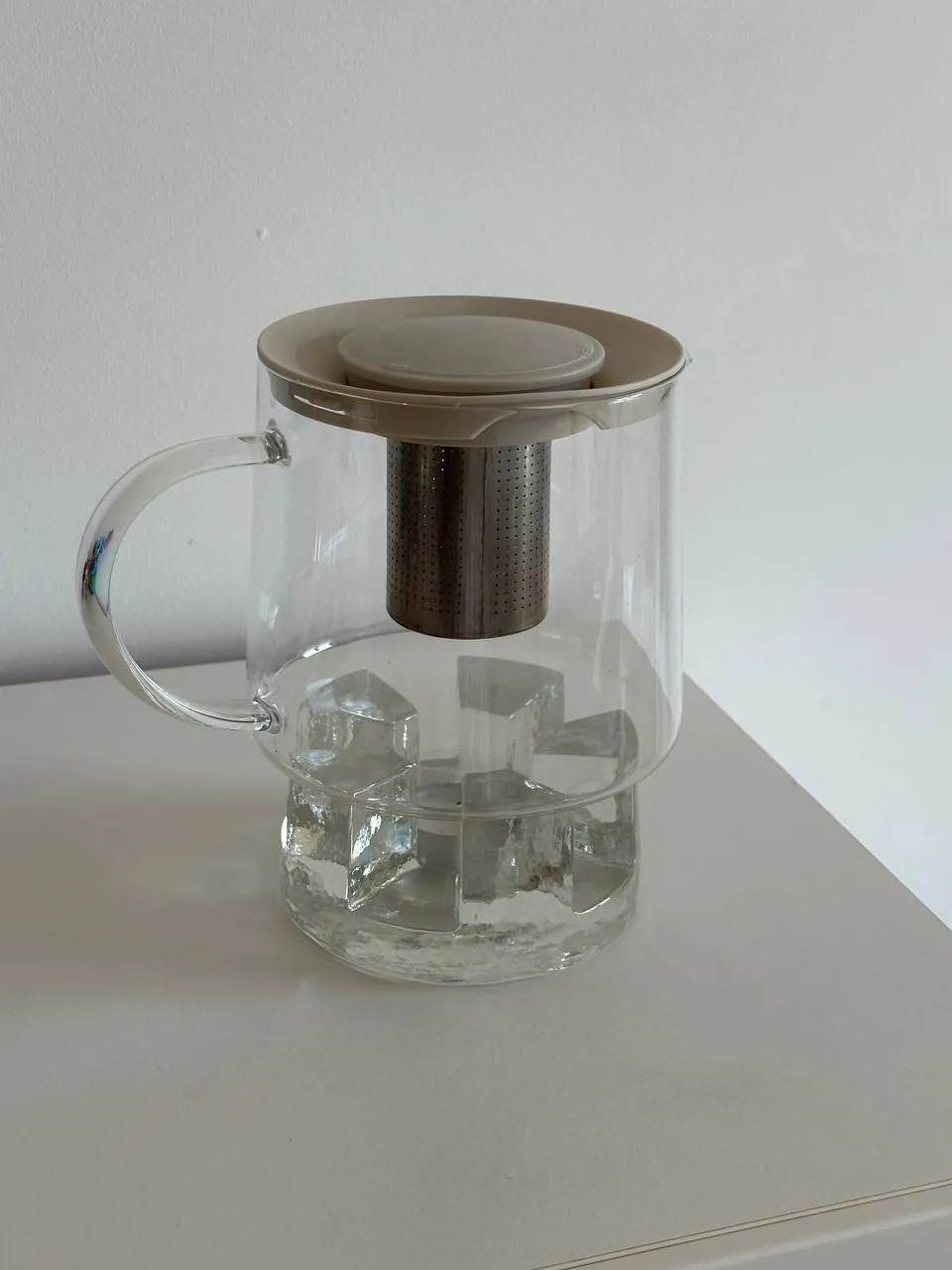 Стеклянная подставка ice glass Западная Германия 1970-е 5