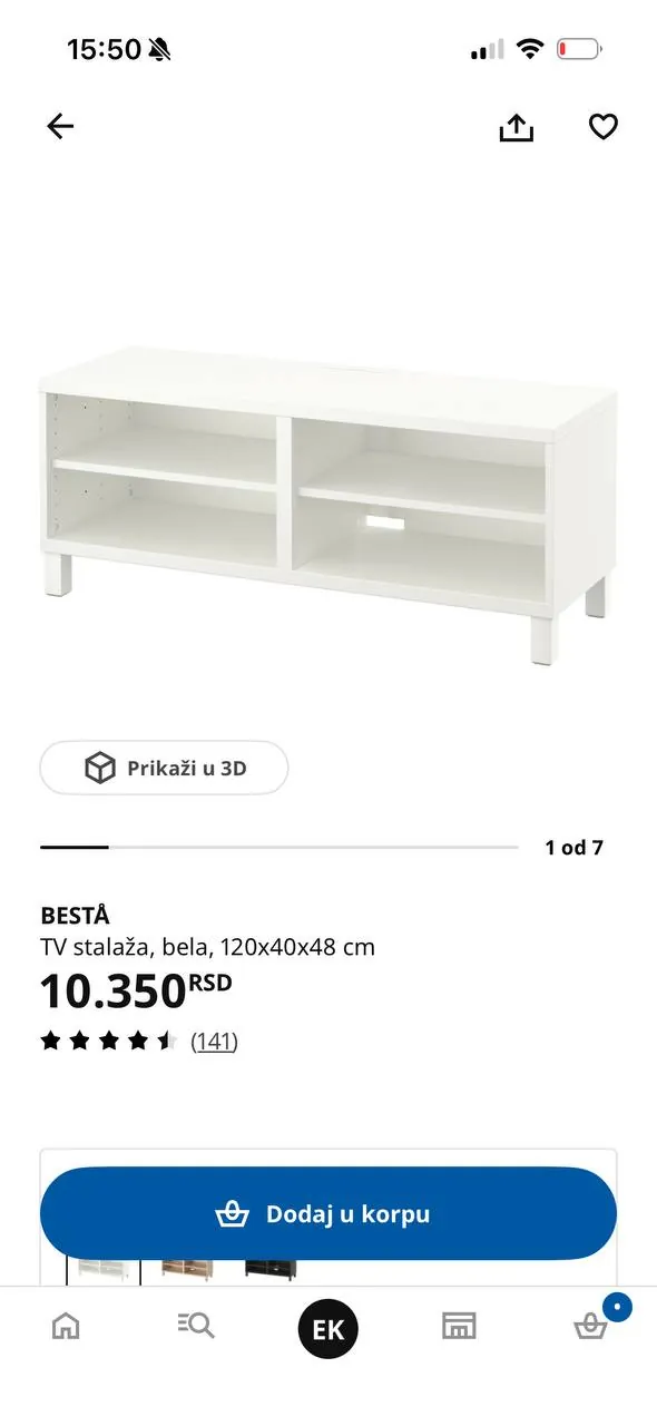 Тумба под телевизор IKEA BESTA 2