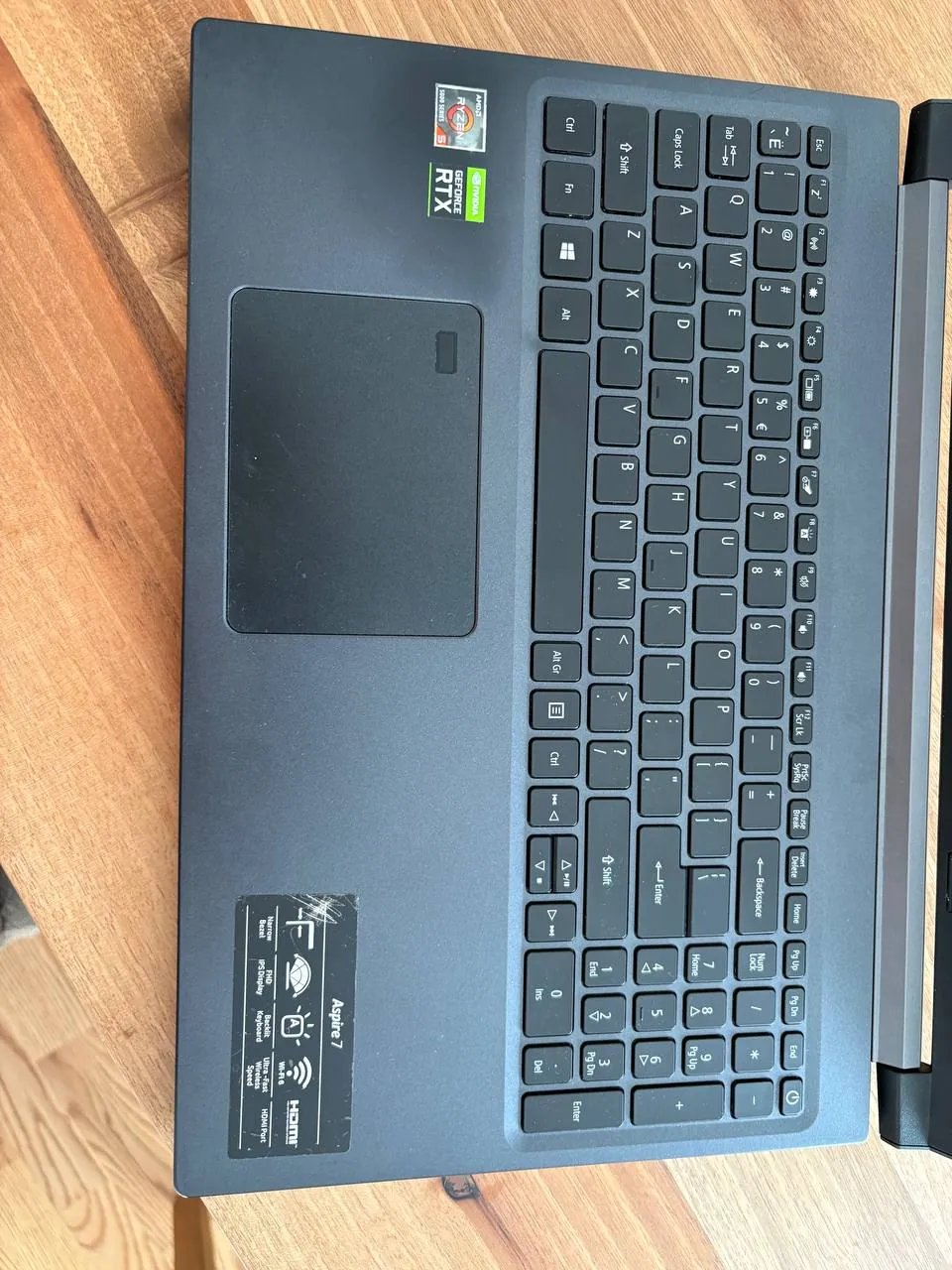 Ноутбук Acer Aspire 7 Ryzen 5 16 ГБ SSD 500 1