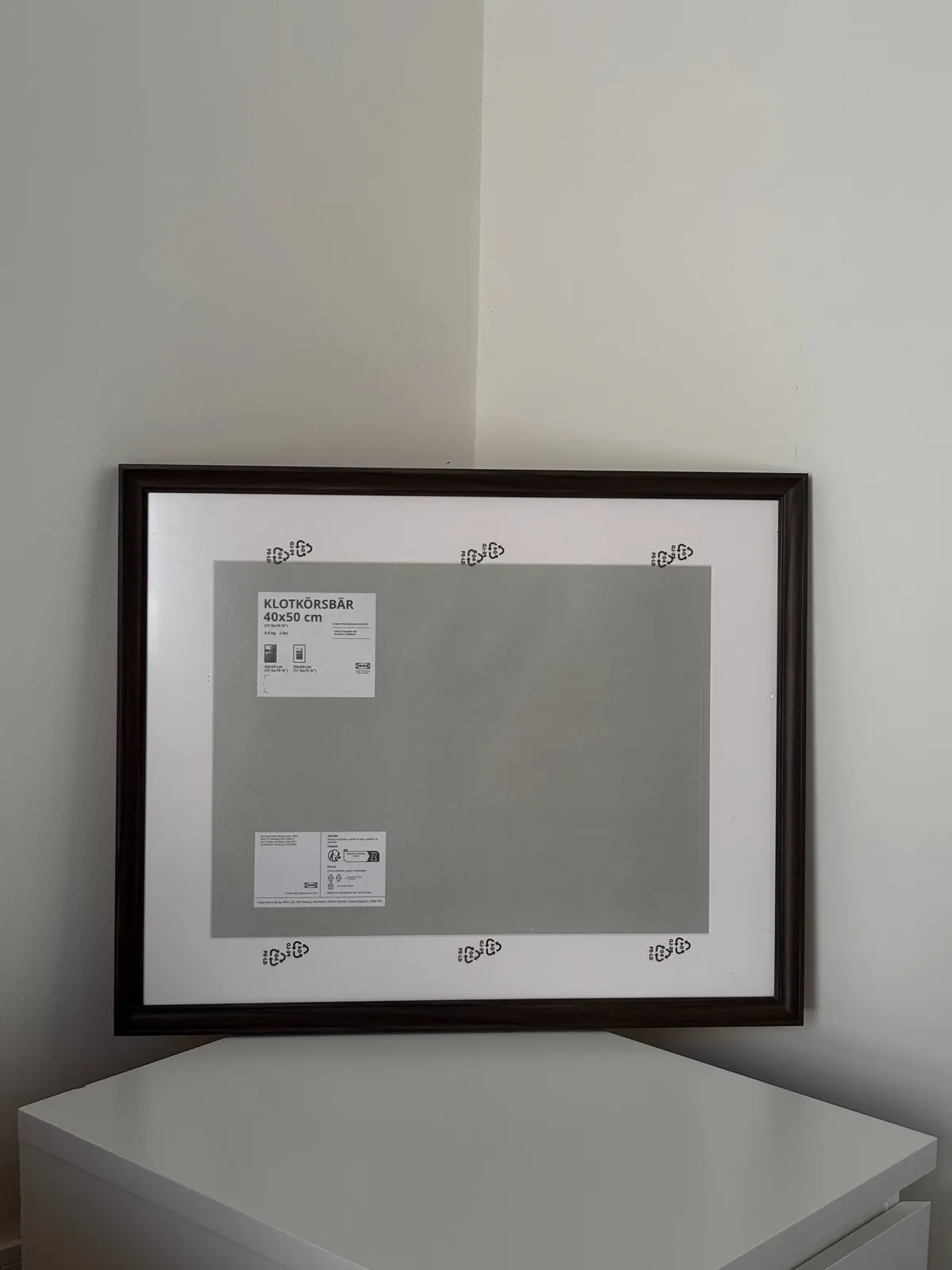 Рамка IKEA KLOTKÖRSBÄR тёмно-коричневая 40×50 новая 2