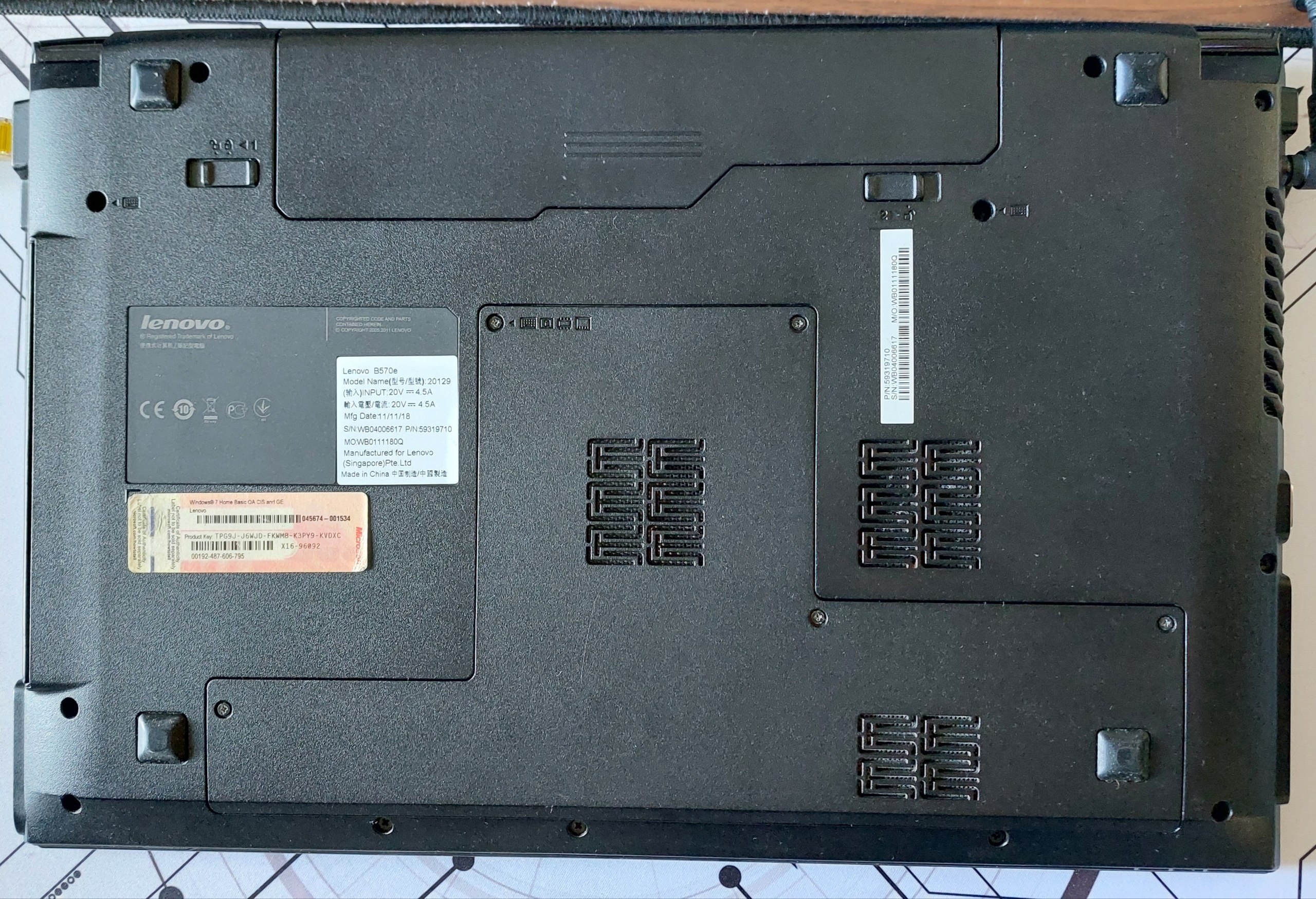 Ноутбук Lenovo B570e i3 16GB SSD 128 1