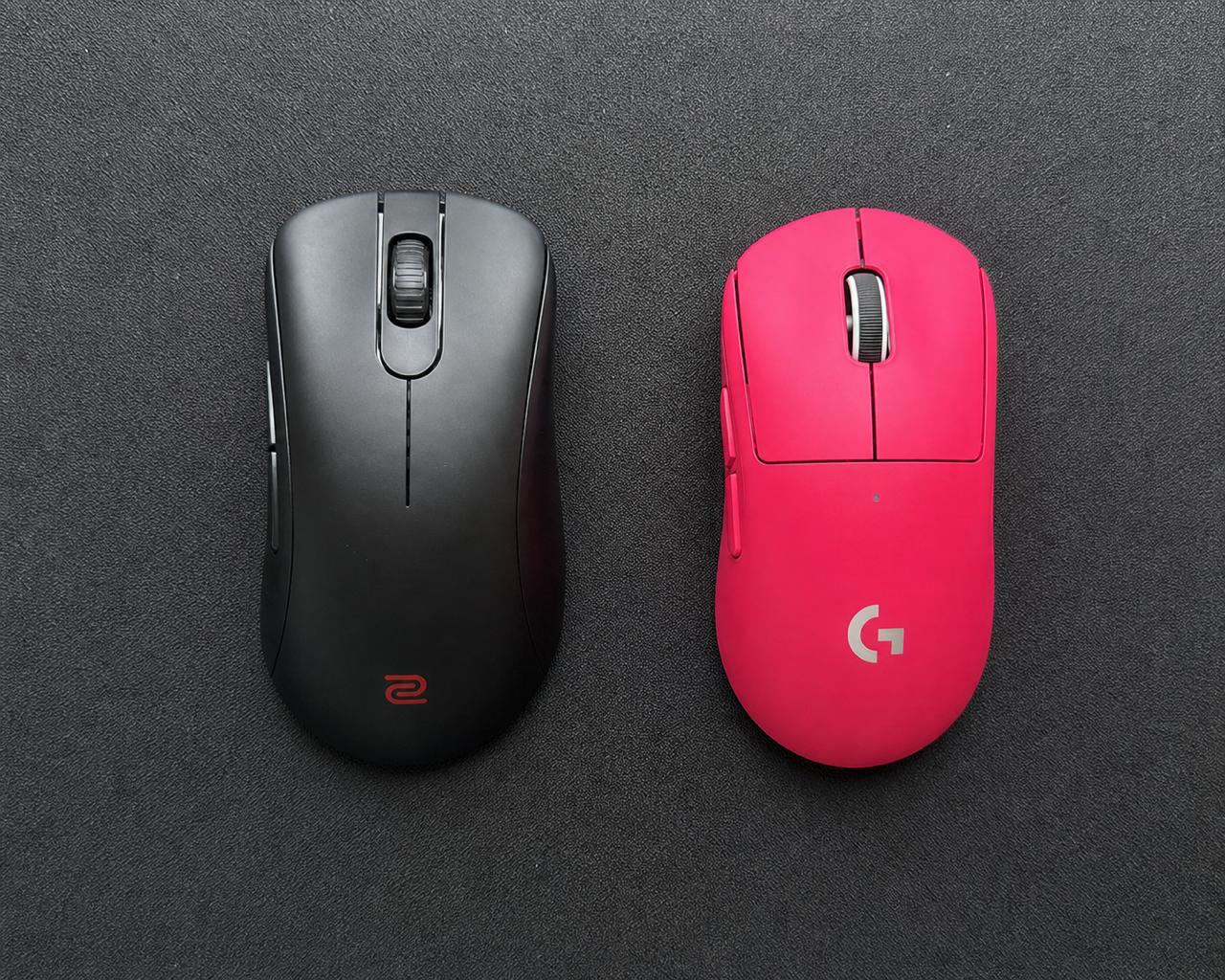 Игровые мыши Zowie EC2-DW и Logitech G Pro X Superlight 2 1