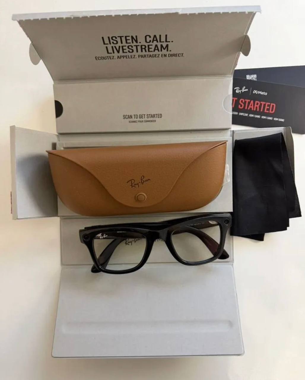 Очки Meta Ray-Ban Wayfarer Clear 1
