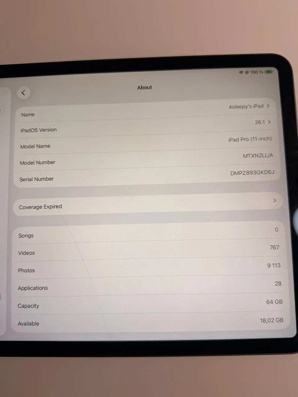 IPad Pro 11 дюймов 2018 64 ГБ с трещиной экрана Нови-Сад 2