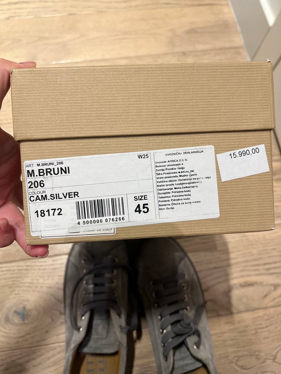 Кроссовки Massimo Bruni кожа 45 2