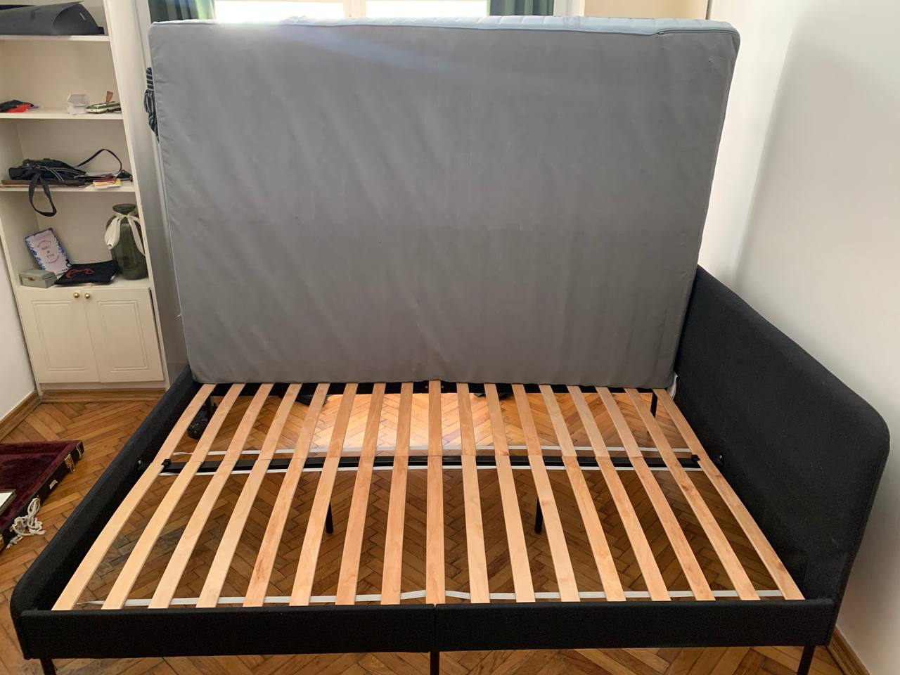 Кровать IKEA Slattum с матрасом 1