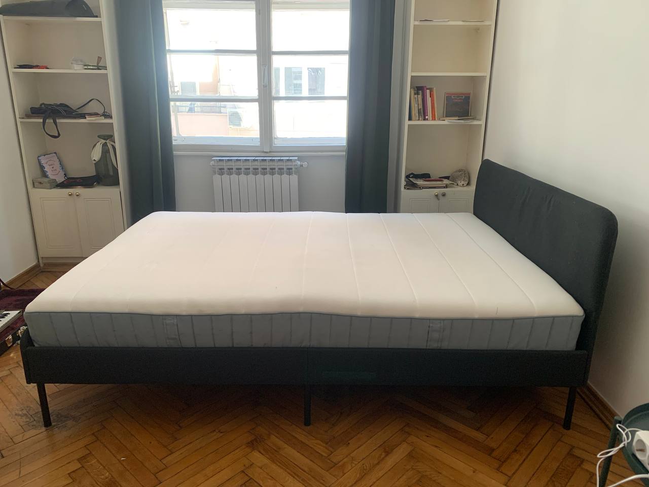 Кровать IKEA Slattum с матрасом 2