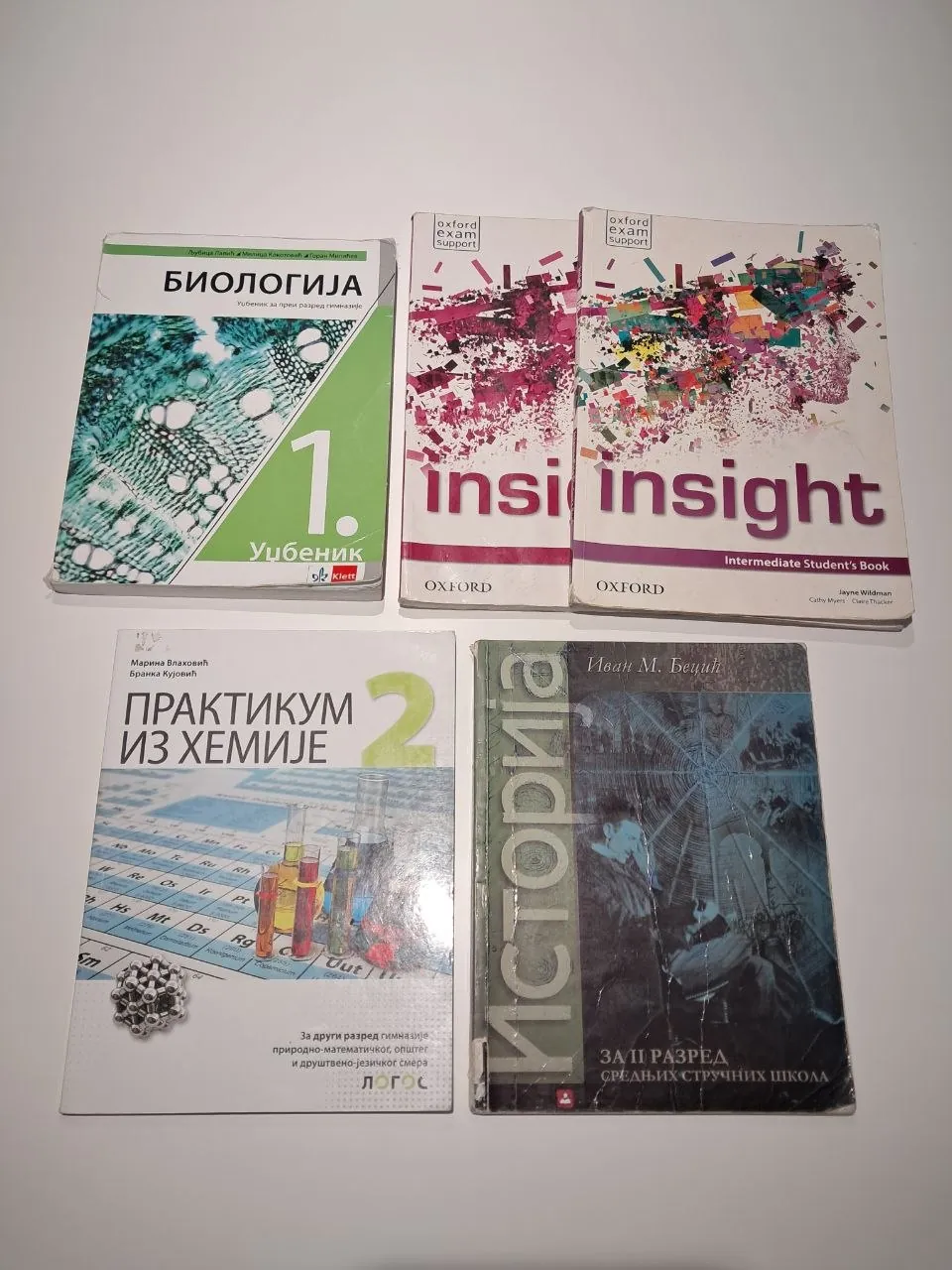 Учебники для 1 и 2 класса гимназии 1