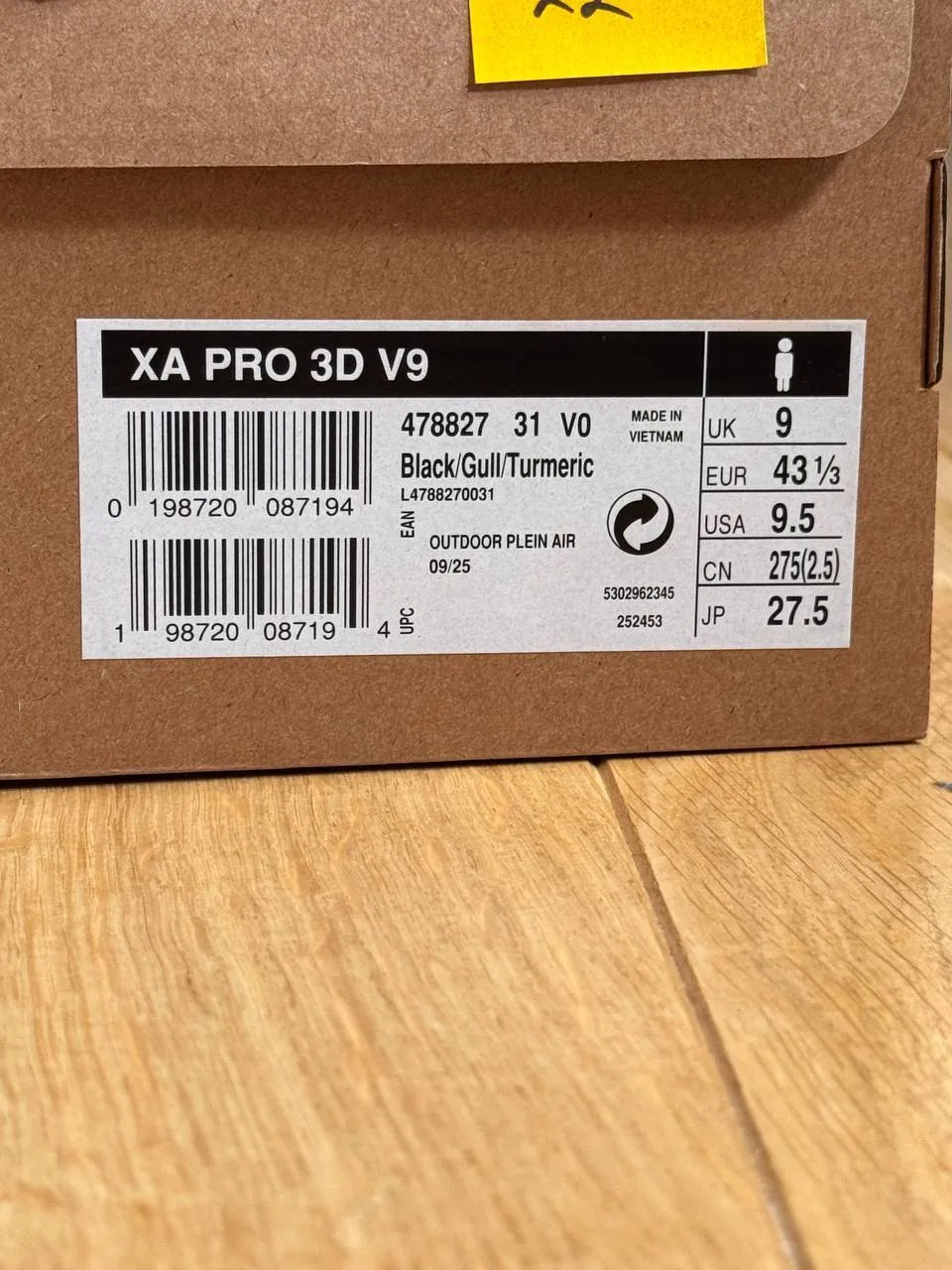 Трейловые кроссовки Salomon XA Pro 3D V9 43 5