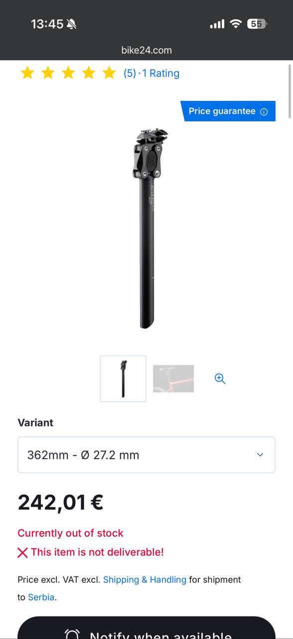 Карбоновый подседельный штырь Cane Creek 1