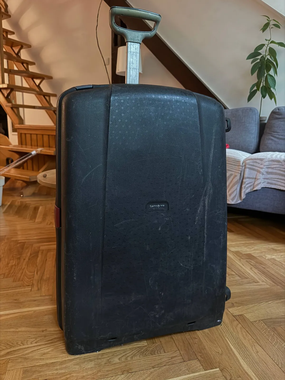Чемодан XL Samsonite литой пластик 1