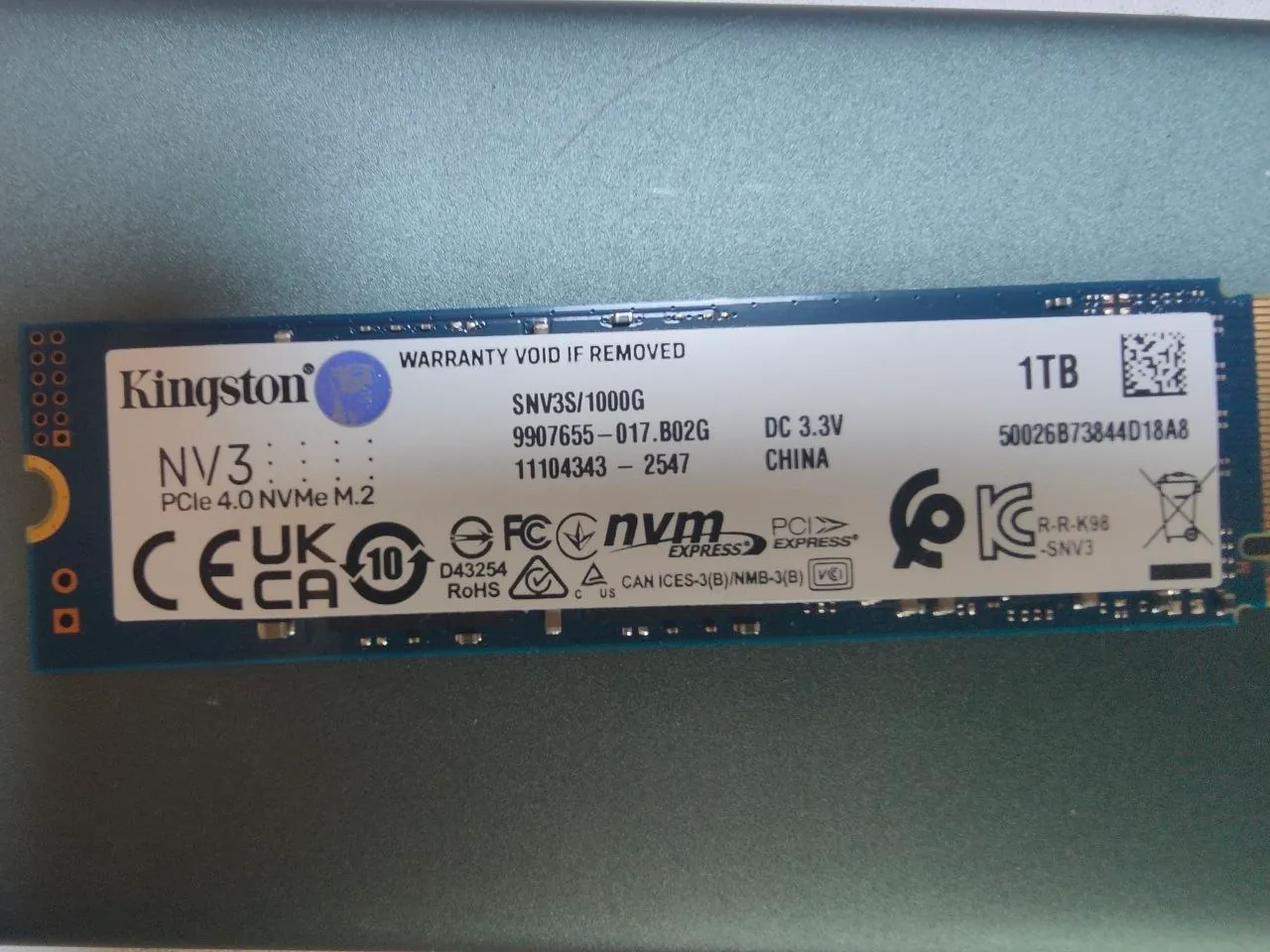 SSD Kingston NV3 1 ТБ M.2 NVMe Нови-Сад 2