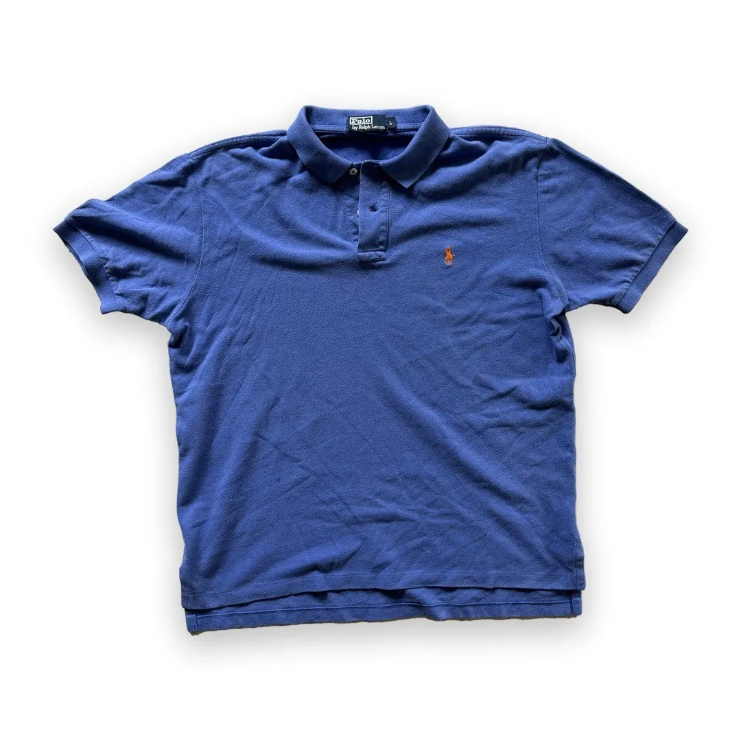 Мужское поло Polo Ralph Lauren размер L синее 1