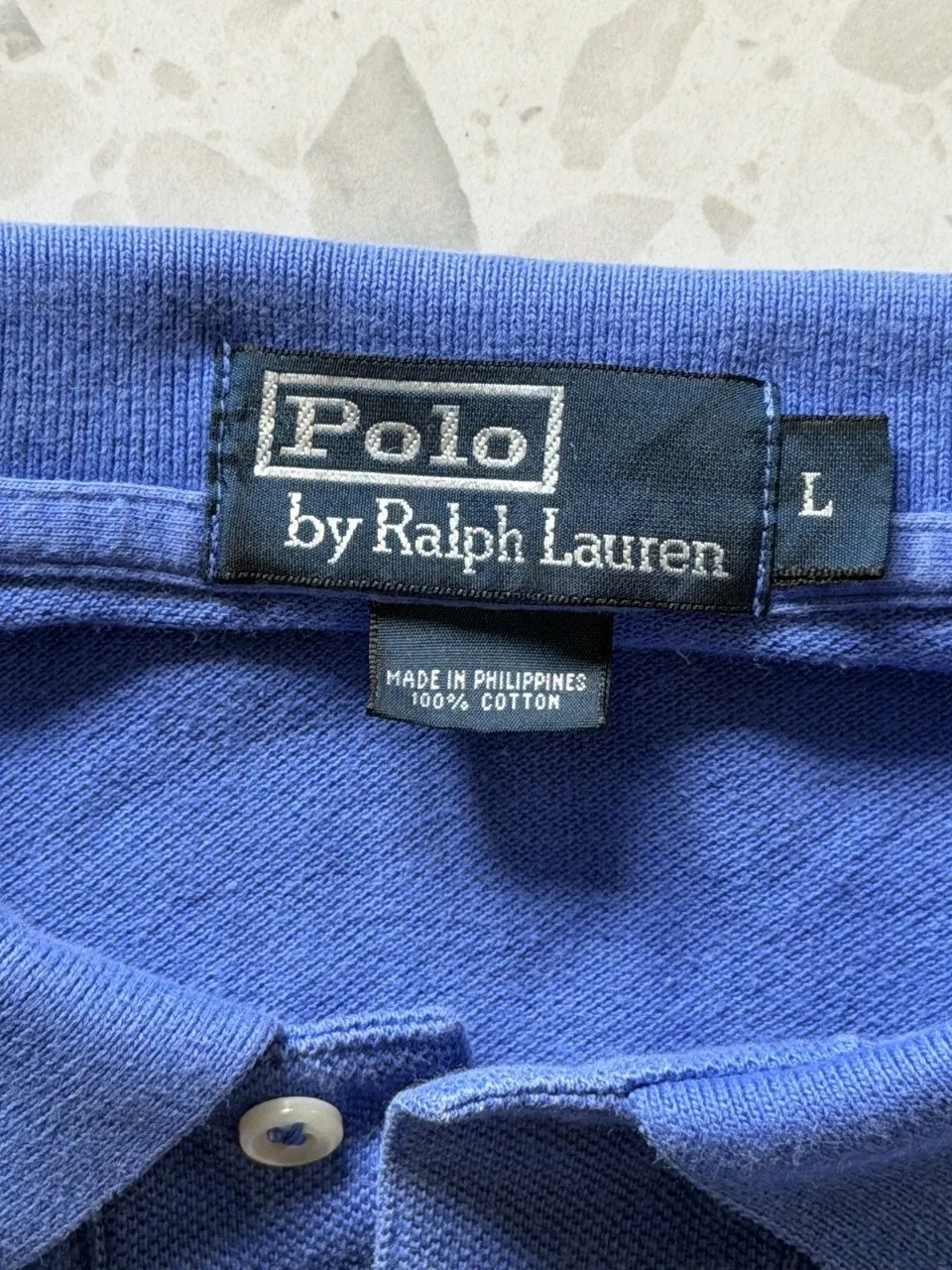 Мужское поло Polo Ralph Lauren размер L синее 3
