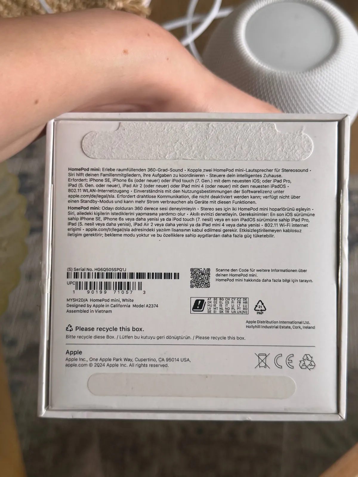 Умная колонка Apple HomePod mini с коробкой Белград 2