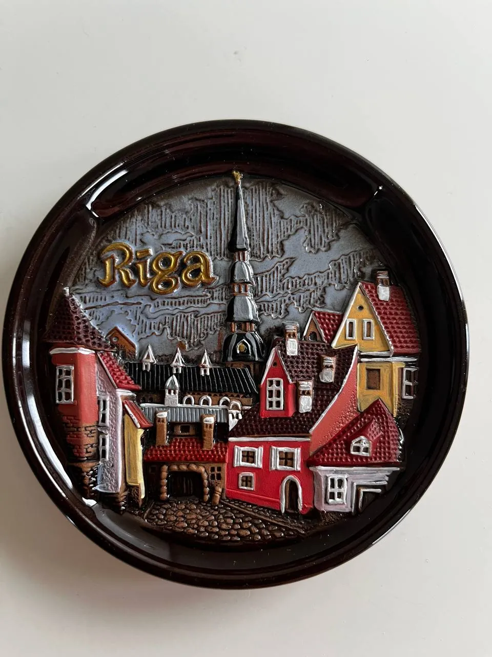 Керамические тарелочки с видами Риги пара 4