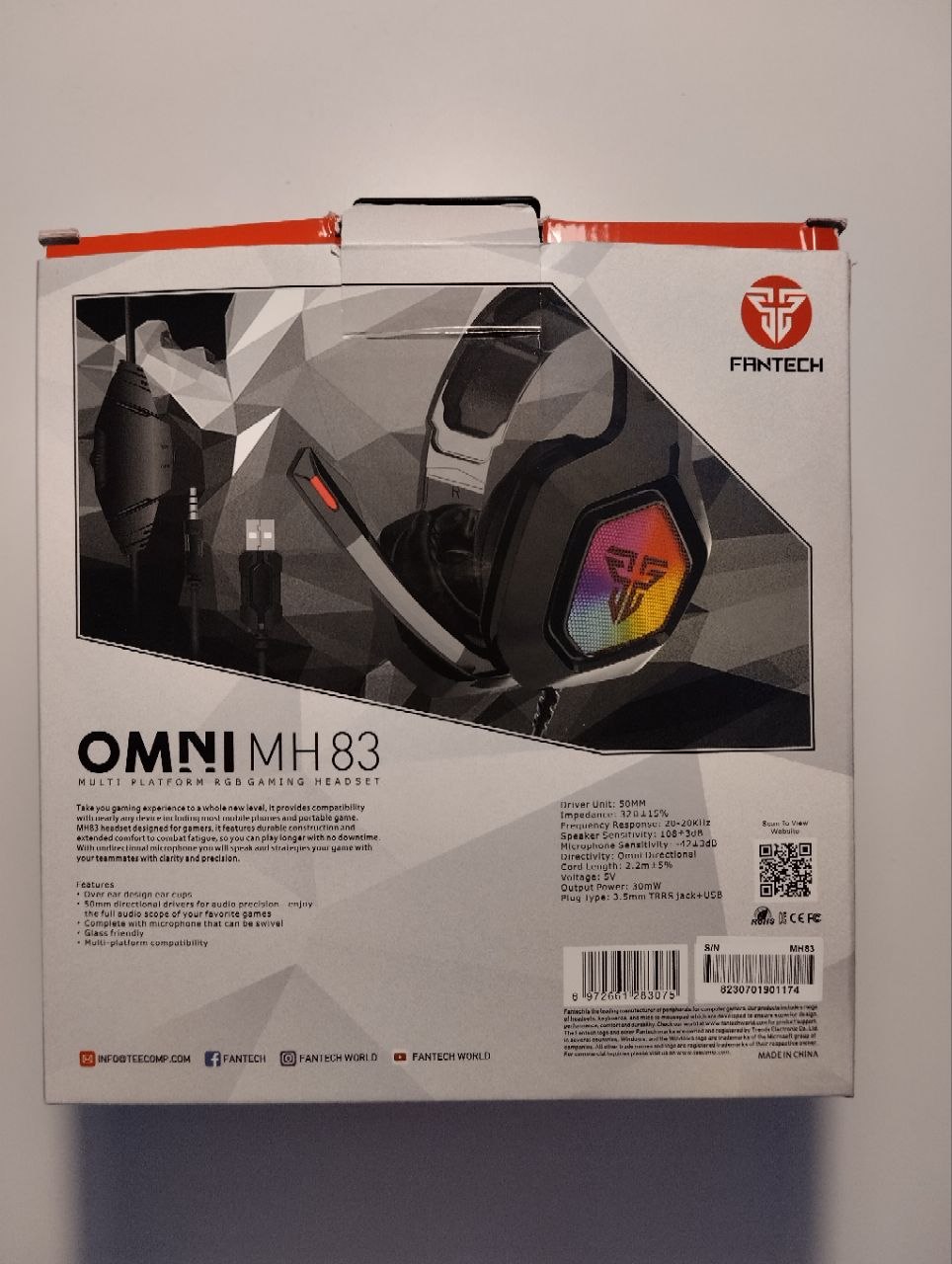 Игровые наушники Fantech OMNI MH83 3