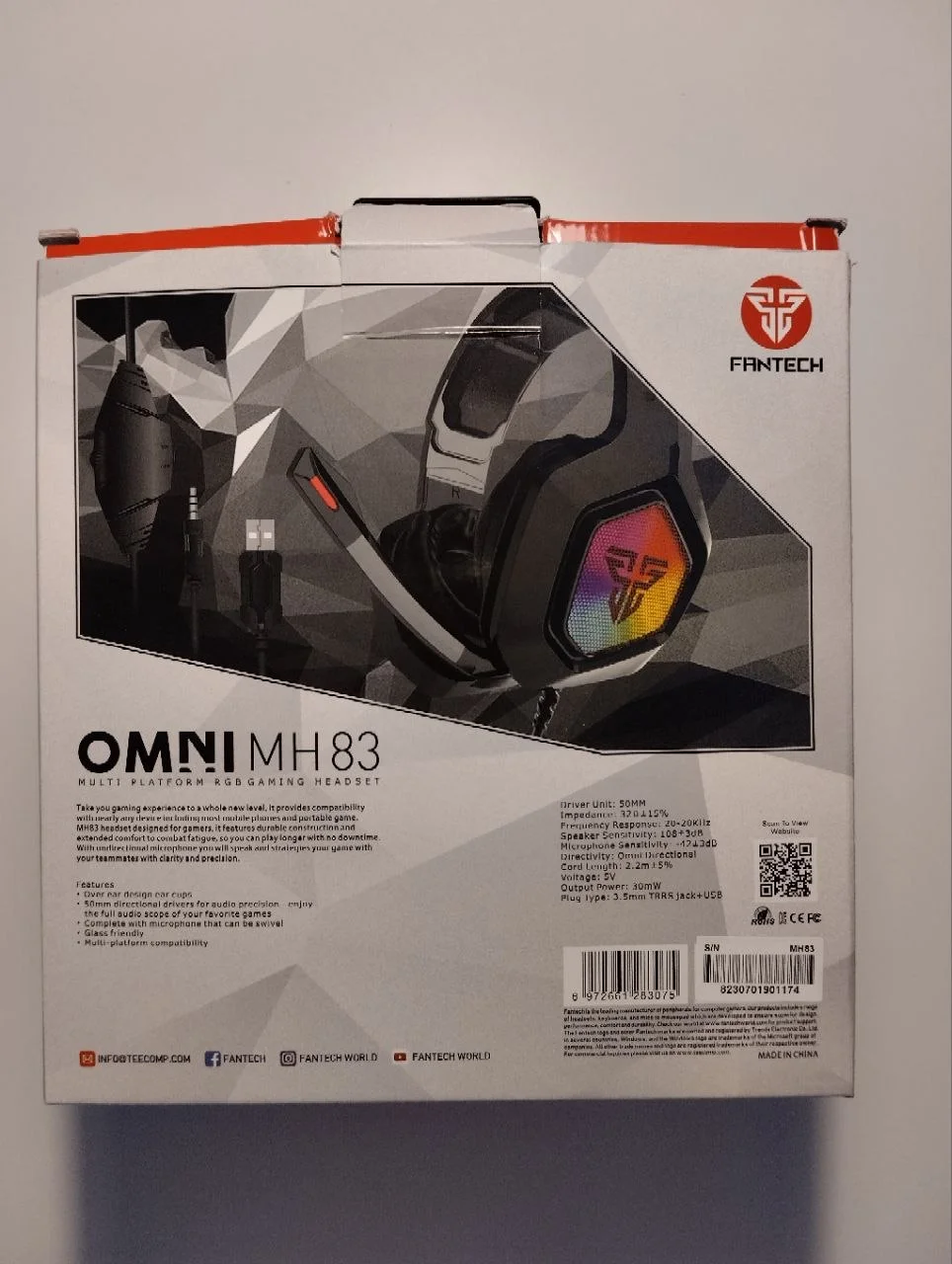 Игровые наушники Fantech OMNI MH83 3