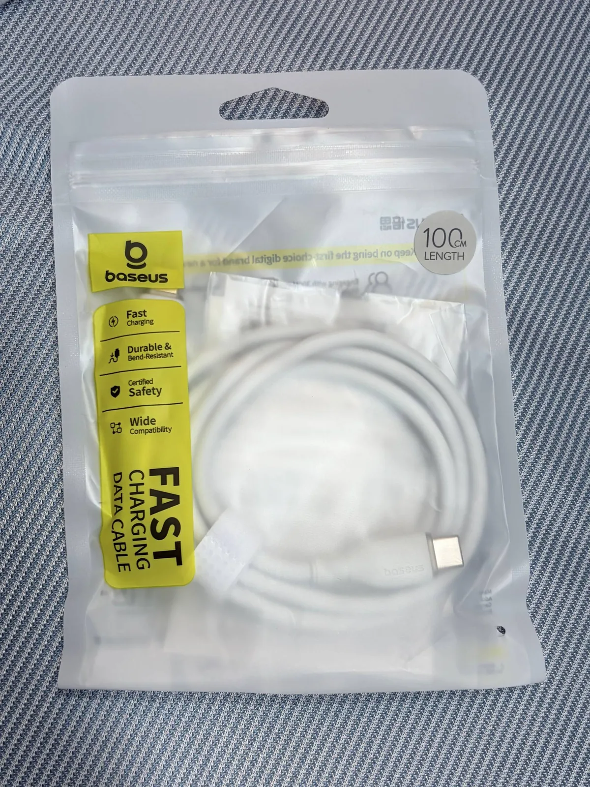 Кабель Baseus USB-C на USB-C новый 1
