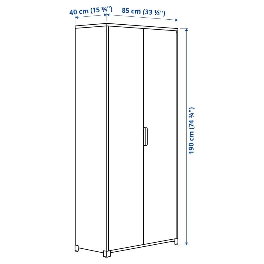 Стеллаж и шкаф BROR IKEA с полками 8