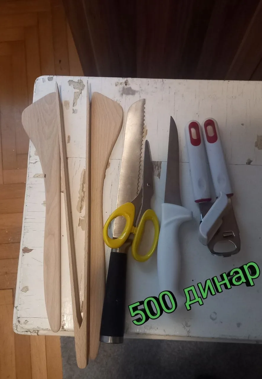 Комплект кухонной посуды тарелки ножи сковорода Белград 3