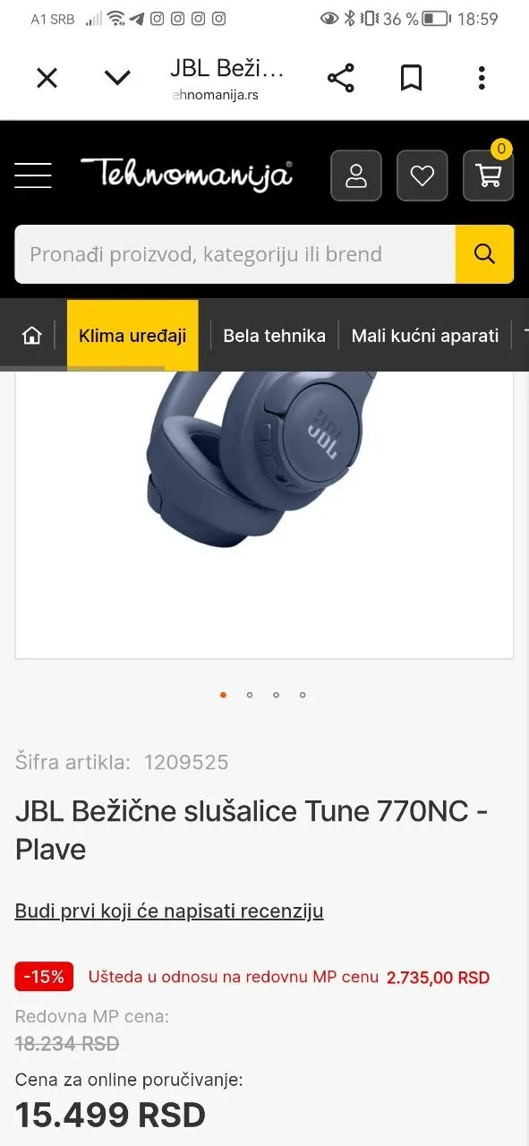 Наушники JBL Tune 770NC беспроводные 3