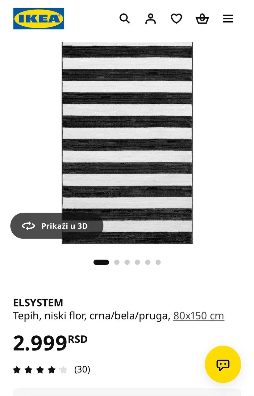 Ковры IKEA два штуки после химчистки Белград 4