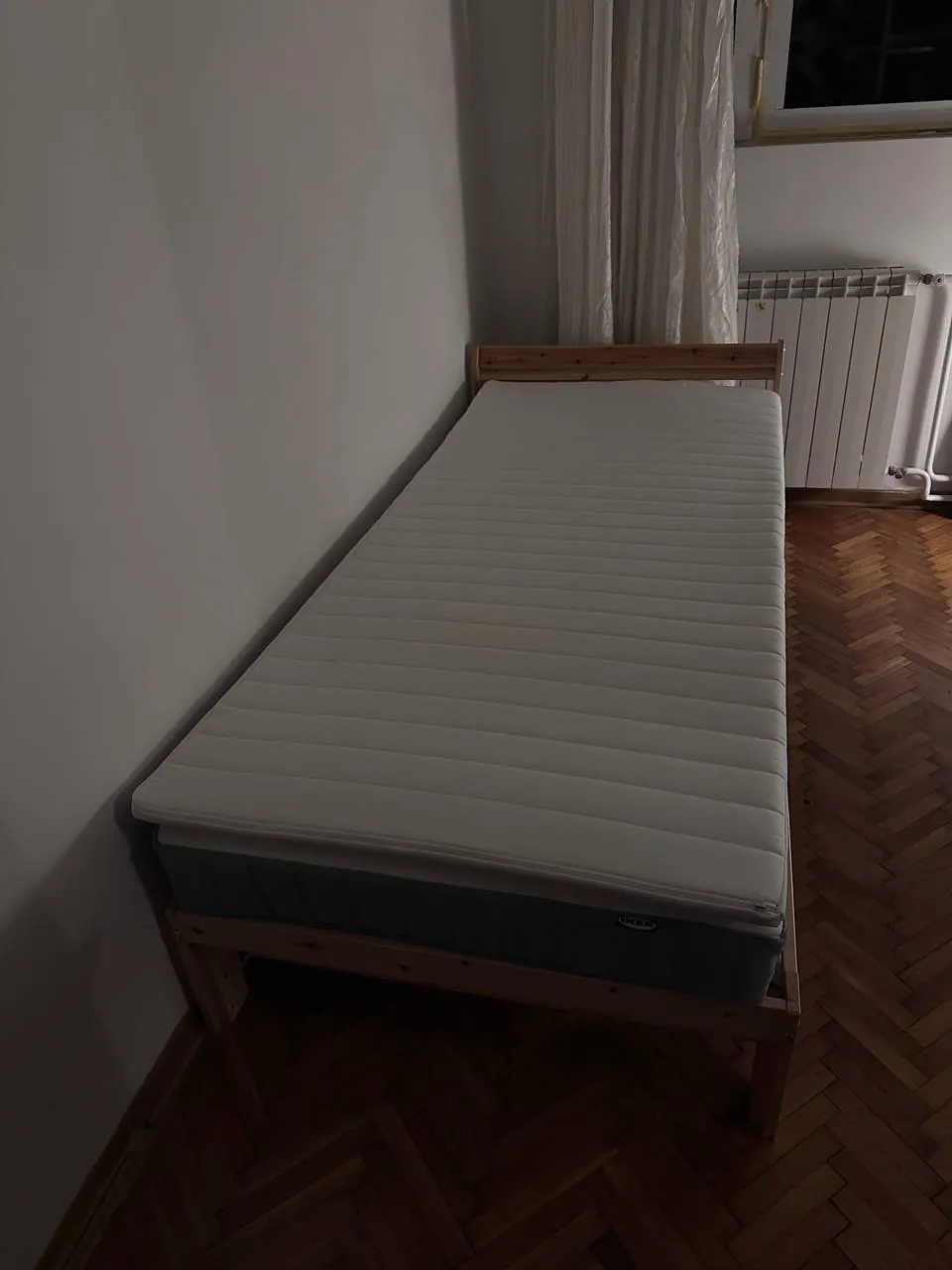 Кровать IKEA NEIDEN 90×200 с матрасом и наматрасником Стари Град 1