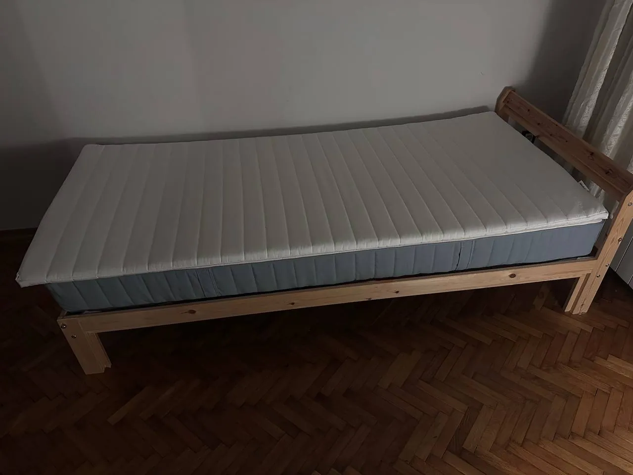 Кровать IKEA NEIDEN 90×200 с матрасом и наматрасником Стари Град 3