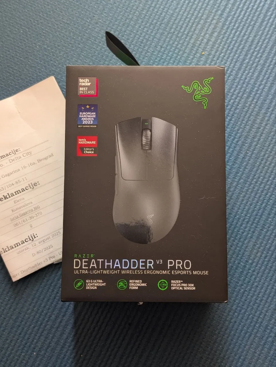 Мышь Razer DeathAdder V3 Pro беспроводная новая 1