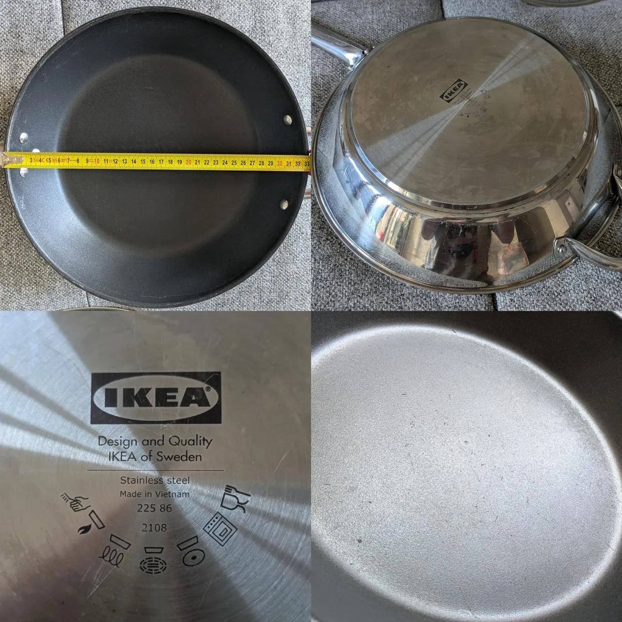 Сковорода IKEA 365+ 32 см с крышкой 2