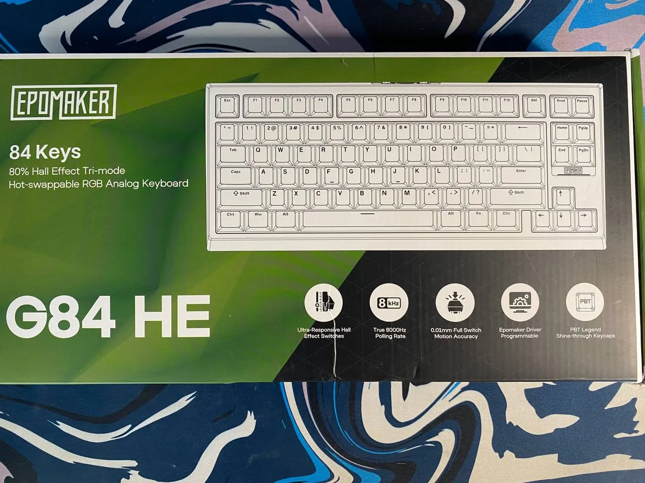Клавиатура Epomaker G84 HE с магнитными свитчами новая 2