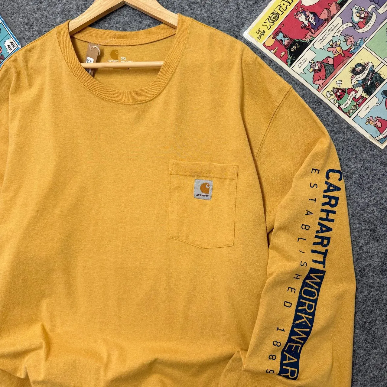 Лонгслив Carhartt размер 3XL оверсайз Ташмайдан 2
