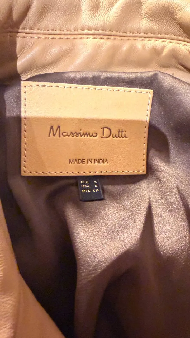 Кожаная куртка и тренч Massimo Dutti размер S 2