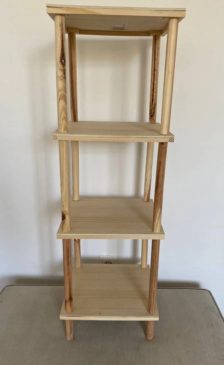 Деревянная этажерка Sinsay 30×30×90 см Белград 1