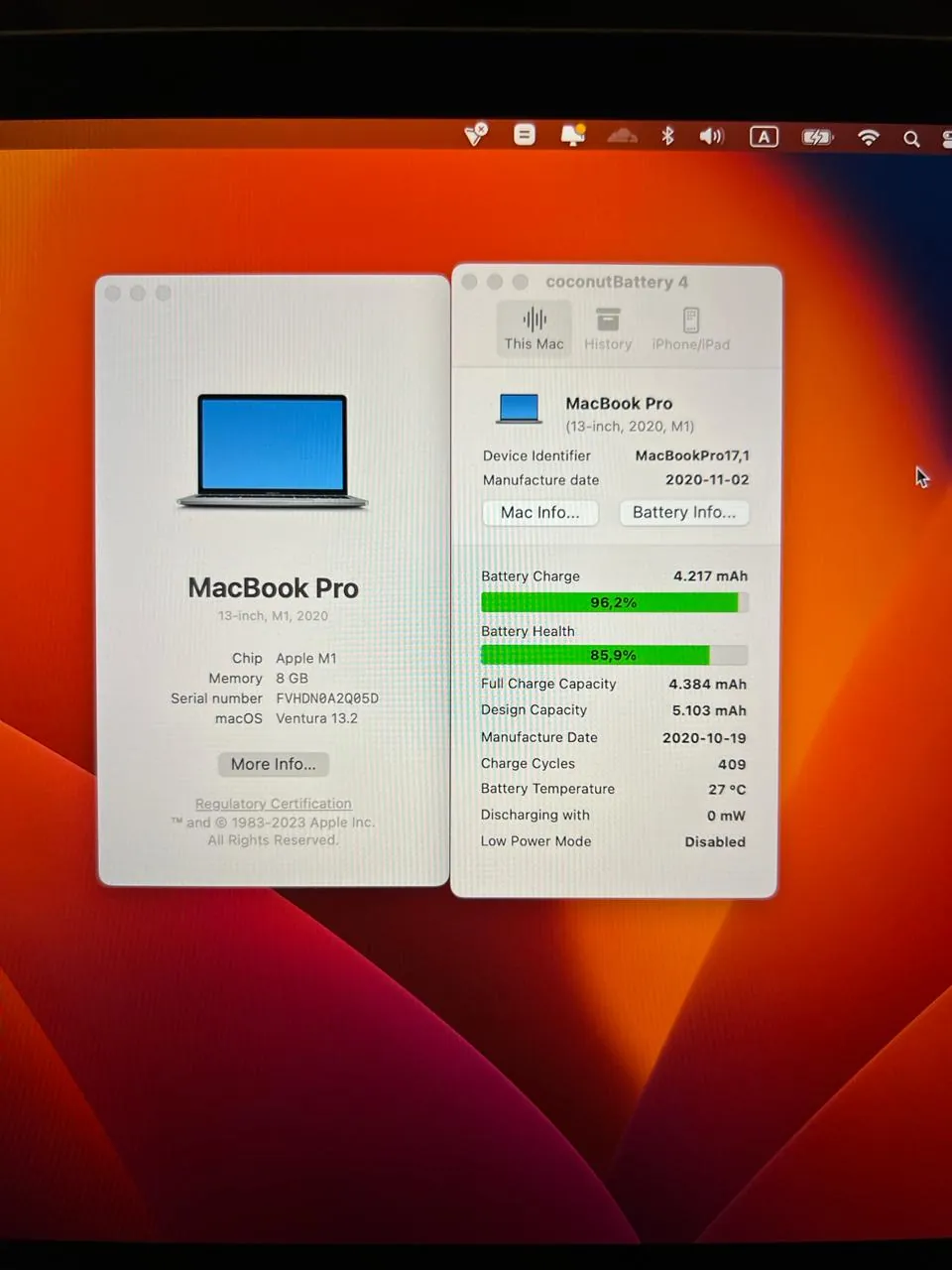 MacBook Pro M1 13 дюймов и Apple Watch 7 4