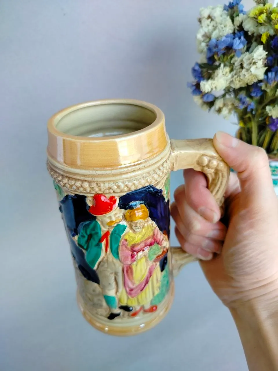 Коллекционные немецкие пивные кружки штайны три штуки 3