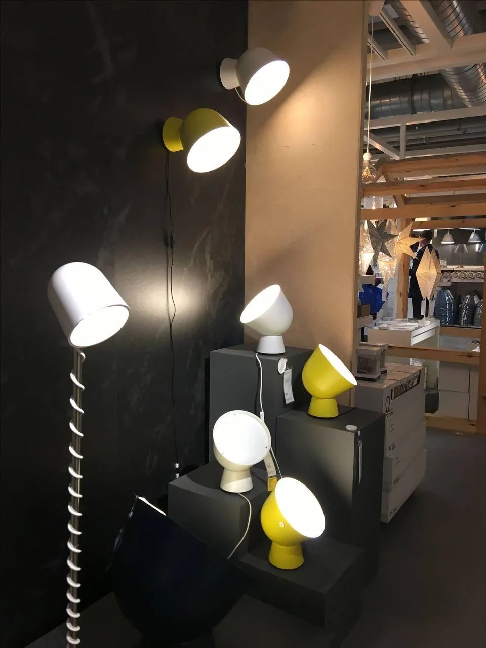 Дизайнерская лампа IKEA PS 2017 жёлтая 6