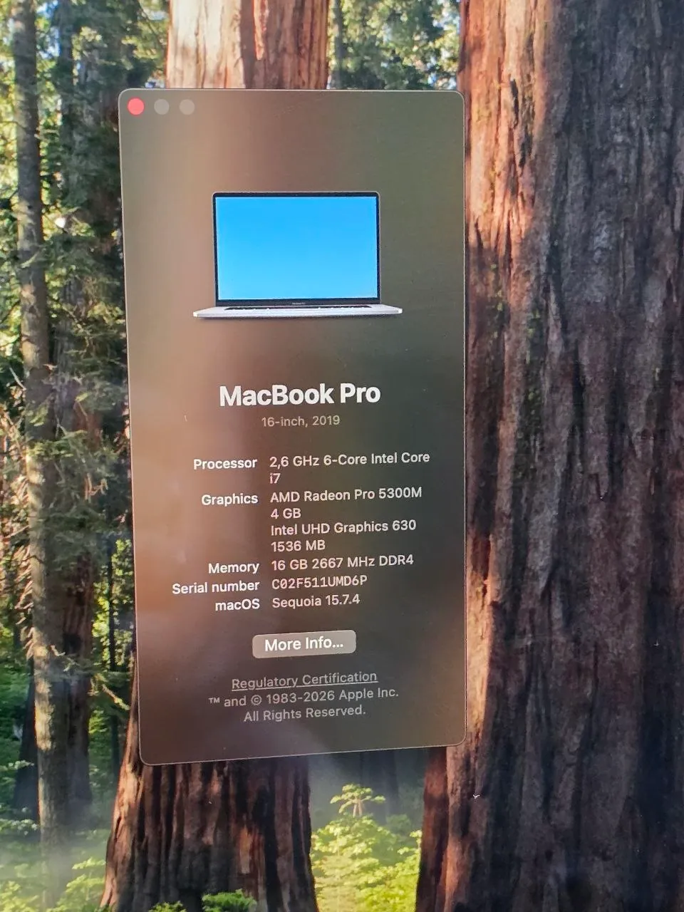 MacBook Pro 16 дюймов 2019 i7 16 ГБ Нови-Сад 2