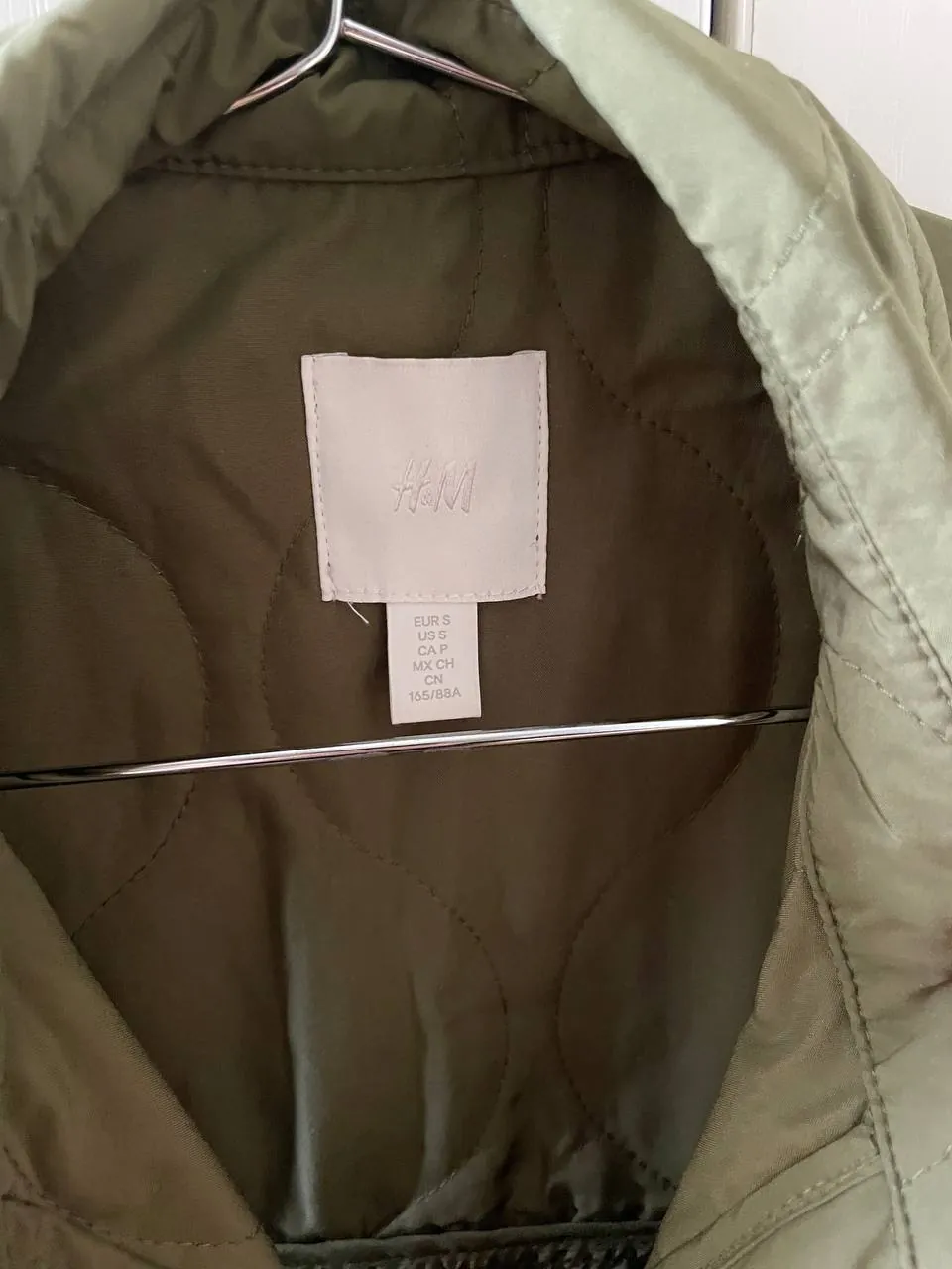 Жилетка H&M оливковая размер S 3