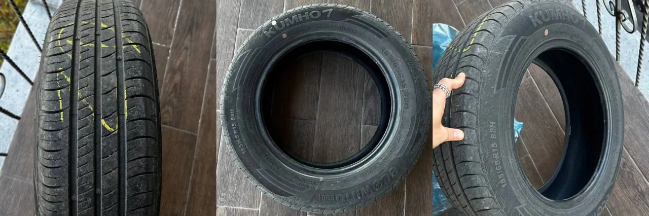 Четыре шины Kumho Ecowing ES01 185/65 R15 1