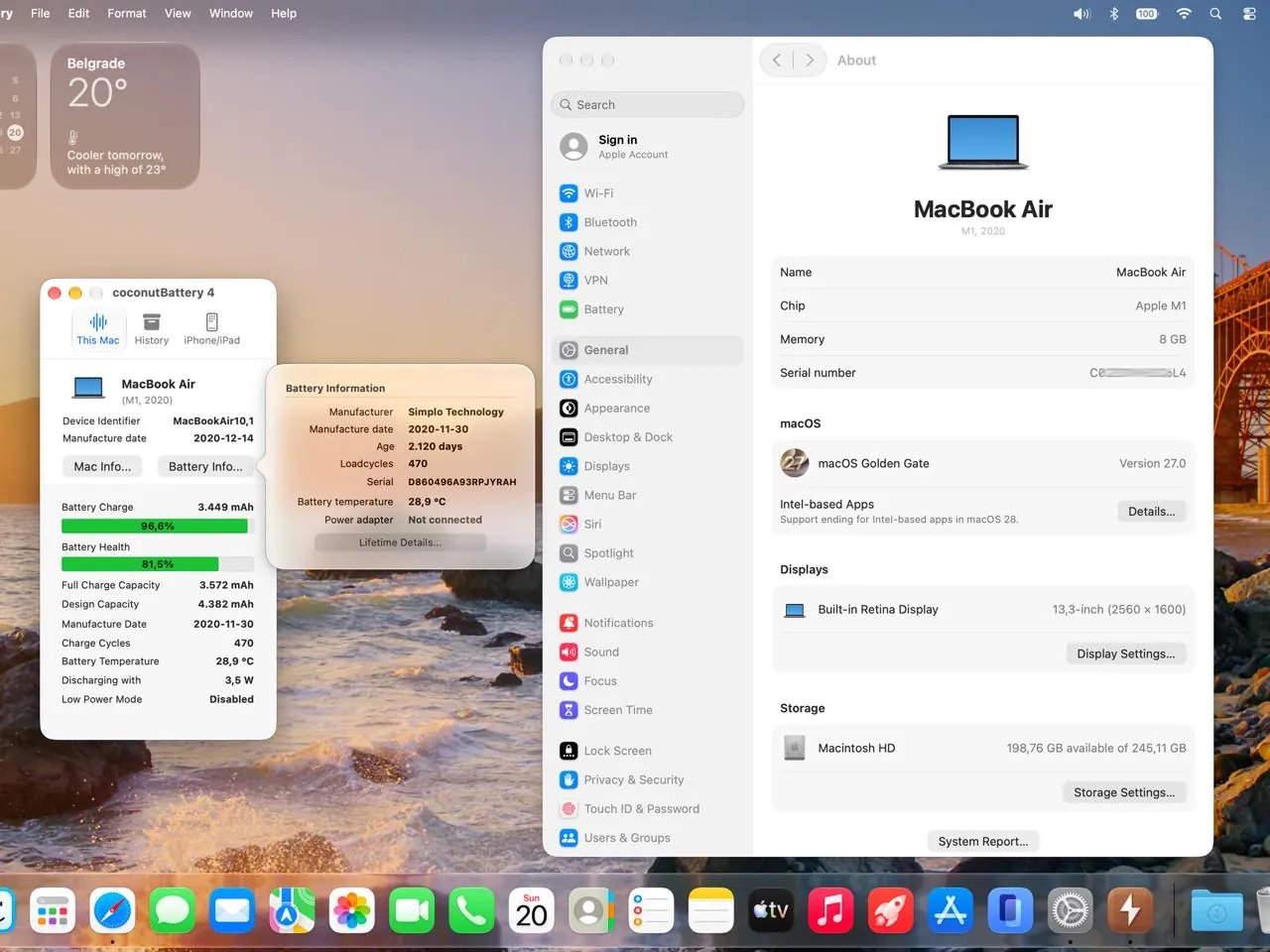 Apple MacBook Air M1 и iPhone 16 Pro 4