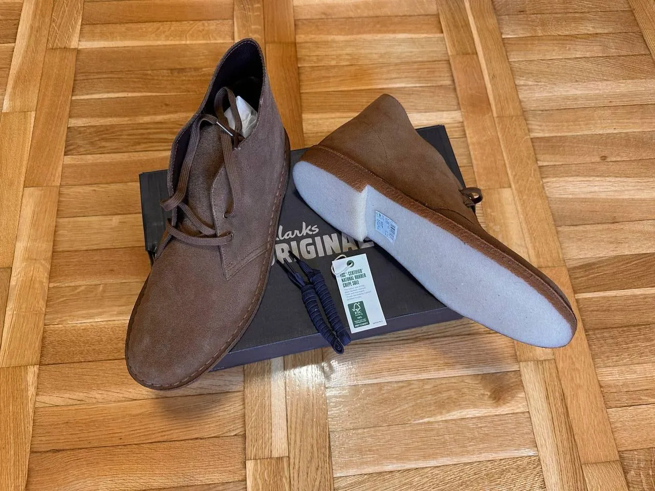Ботинки Clarks Desert Boots Cola Suede размер 45-46 1