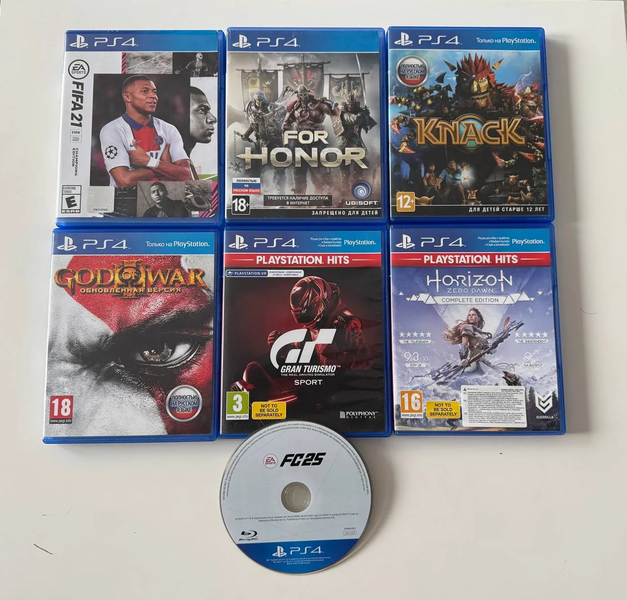 Диски с играми для PS4 и PS5 семь штук Белград 1