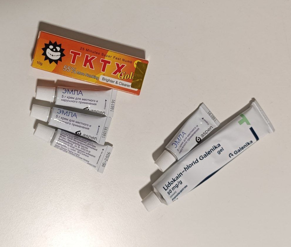 Обезболивающий крем TKTX и Эмла 1
