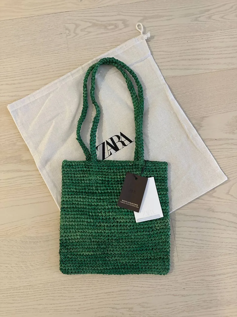 Кожаная сумка Made in Italy и Zara из рафии 4